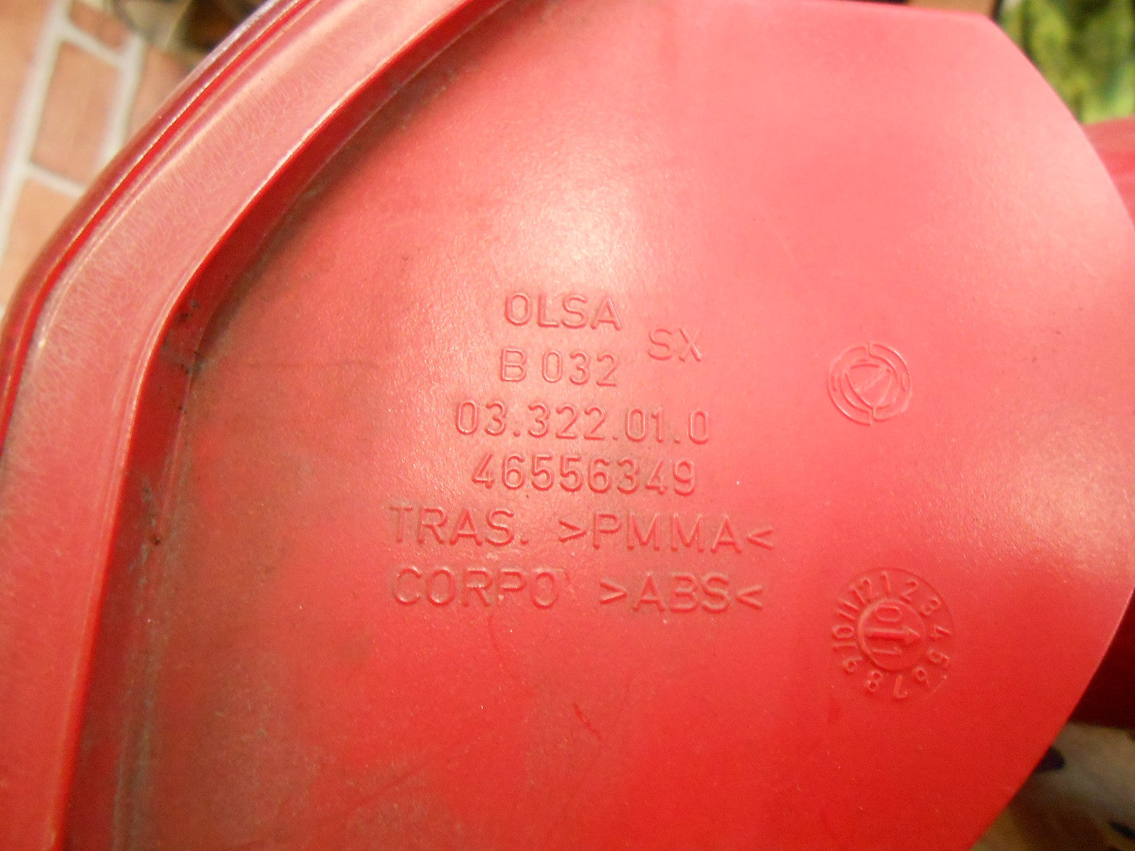 ALFA ROMEO 147 2003 NSR PASSENGER SIDE REAR OUTER BRAKE TAIL LIGHT 46556349