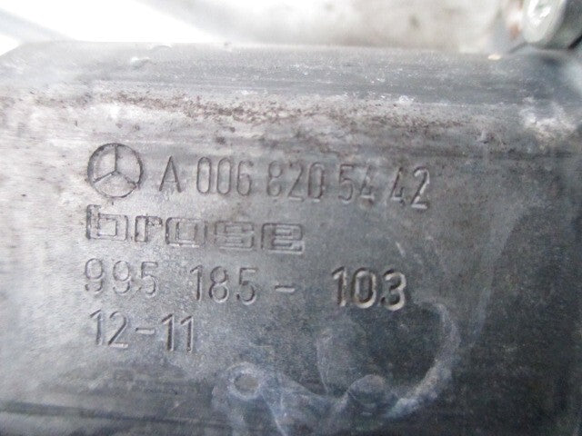 2012 MERCEDES SPRINTER W906 PASSENGER SIDE WINDOW MOTOR & REGULATOR A0068205442