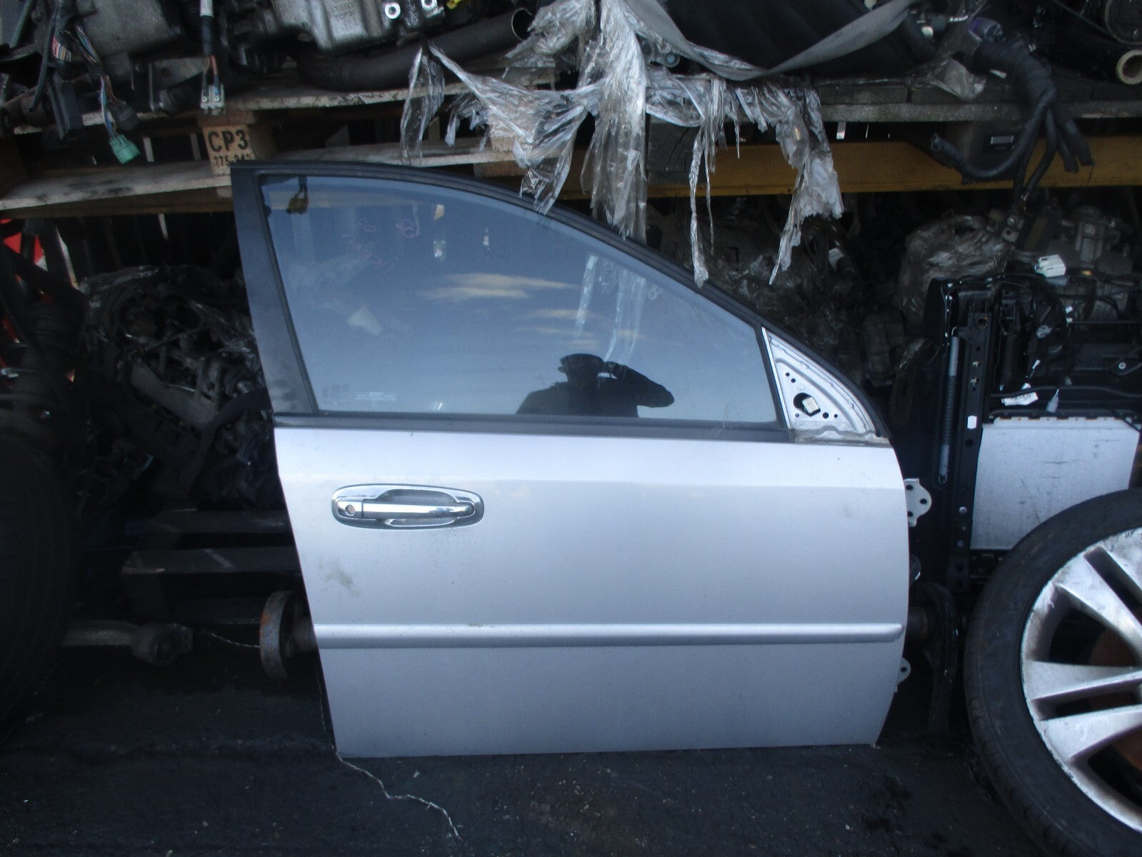 CHEVROLET LACETTI 2006 OSF DRIVER SIDE FRONT DOOR COMPLETE SILVER