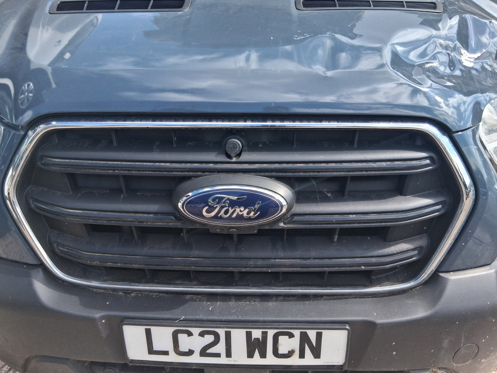 2021 FORD TRANSIT MK8 FRONT BUMPER MAIN BADGE GRILL CAMERA CHROME