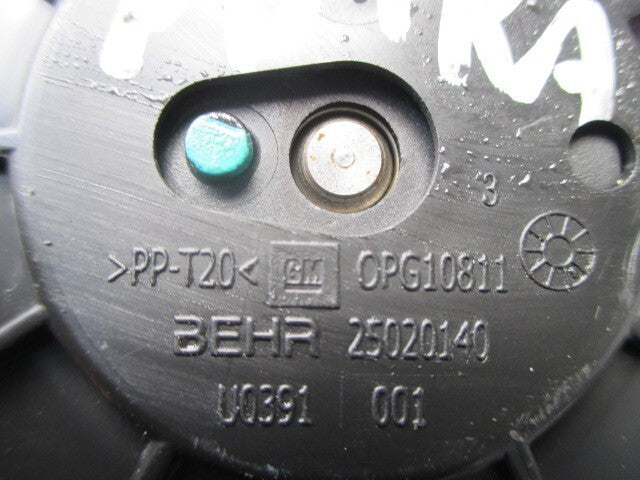 VAUXHALL ASTRA J 2012 1.7 DIESEL HEATER BLOWER MOTOR 25020140