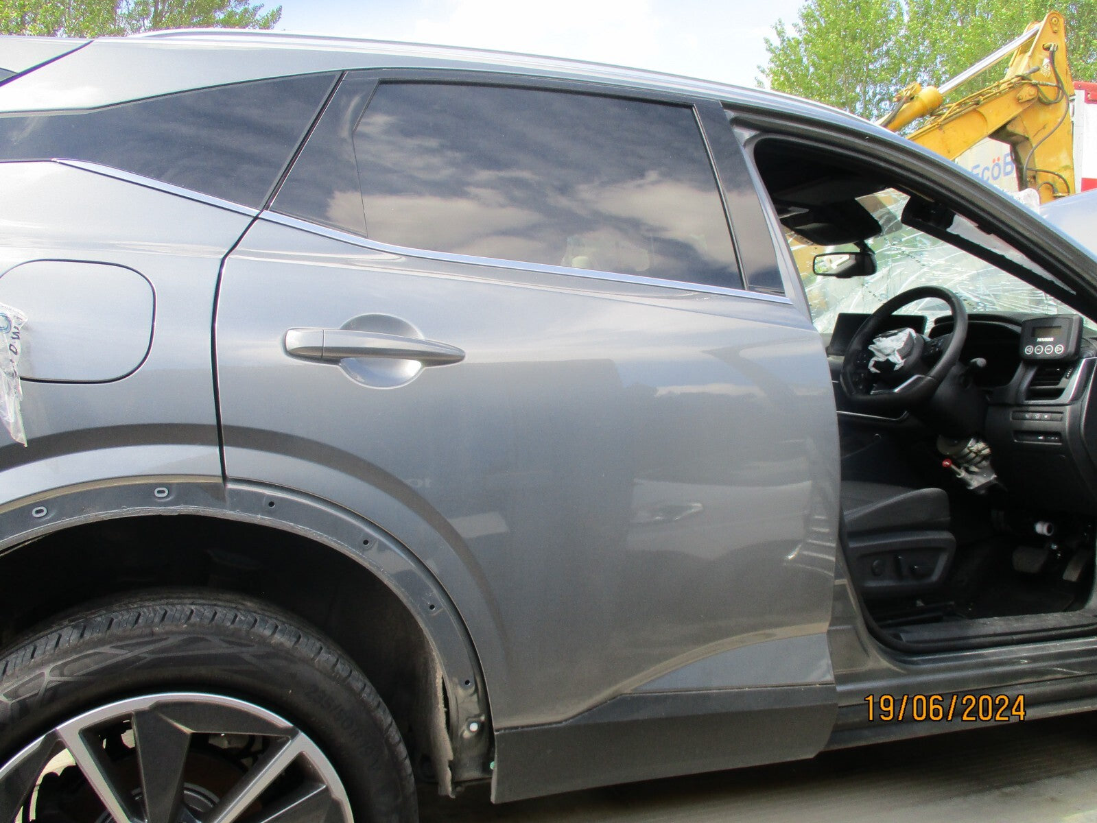 NISSAN QASHQAI J12 MK3 2023 OSR DRIVER SIDE REAR BARE DOOR METALLIC GREY KAD