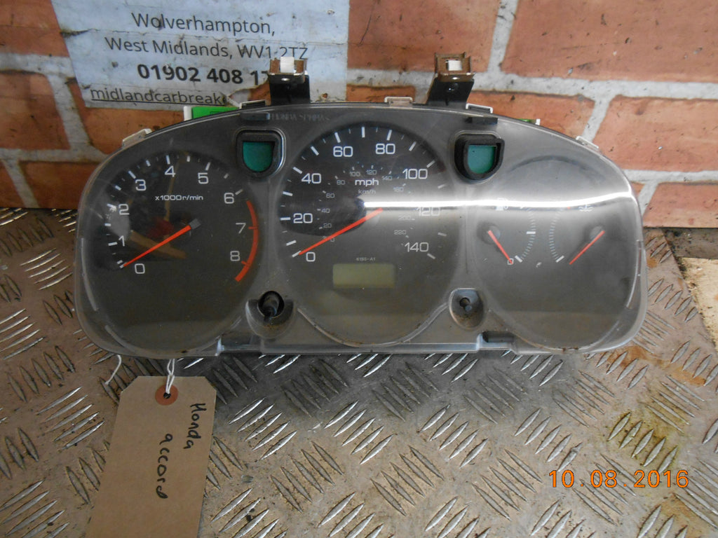 HONDA ACCORD 2002 MK6 2.0 SPEEDO CLOCKS INSTRUMENT DIALS S1A 78100 HR025102 E012