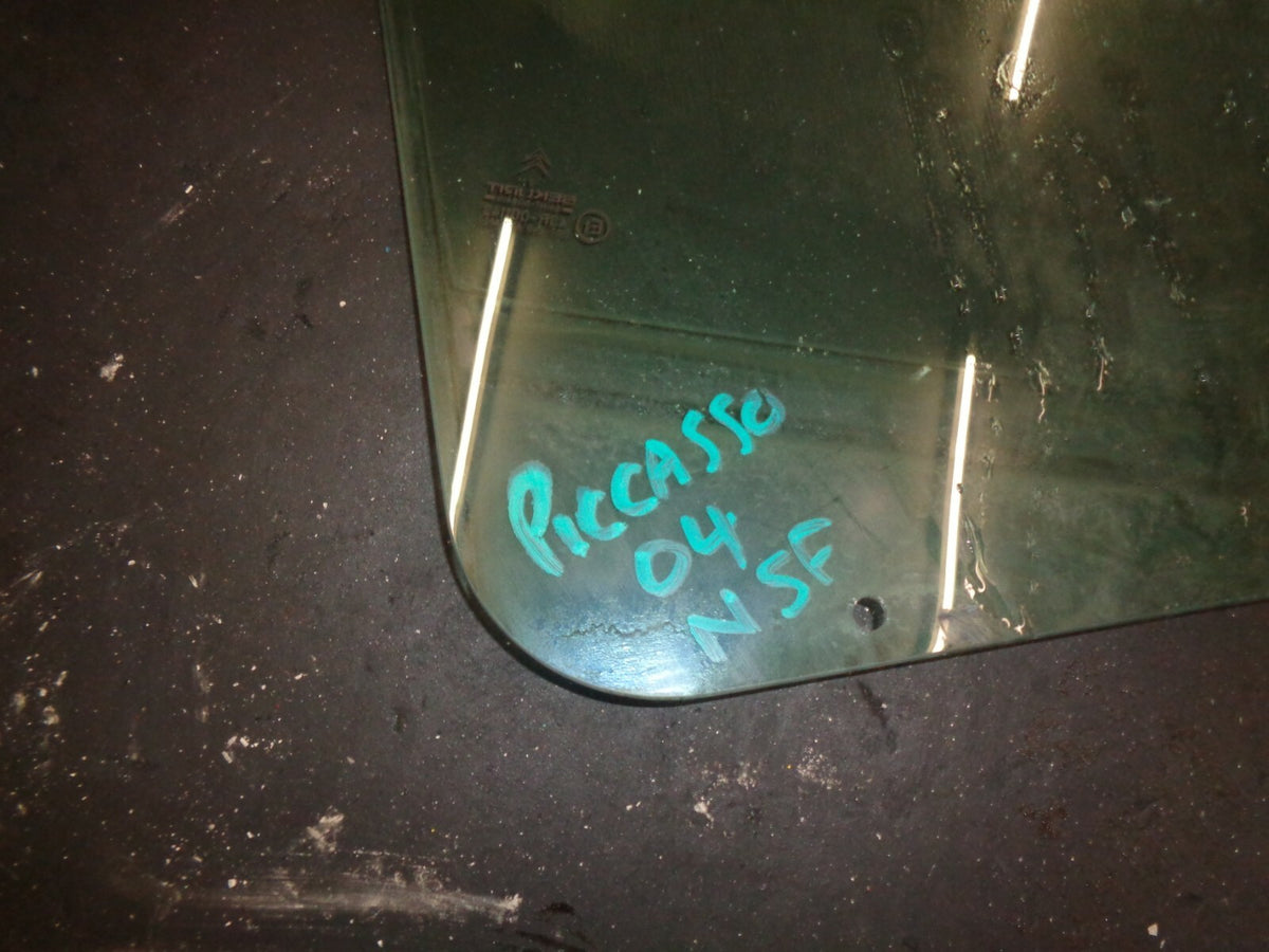 CITROEN XSARA PICASSO 2004 NSF PASSENGER SIDE FRONT DOOR WINDOW GLASS