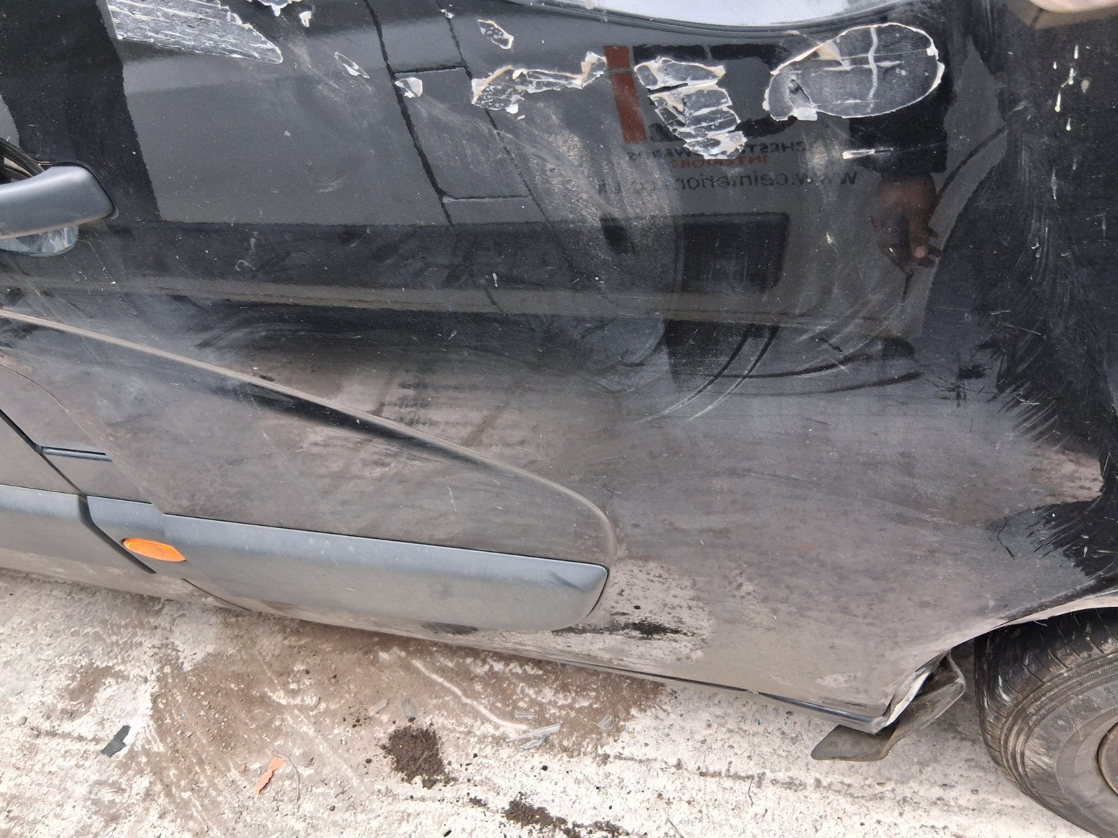 2021 NISSAN NV400 MK1 OSF DRIVER SIDE FRONT RIGHT BARE DOOR BLACK