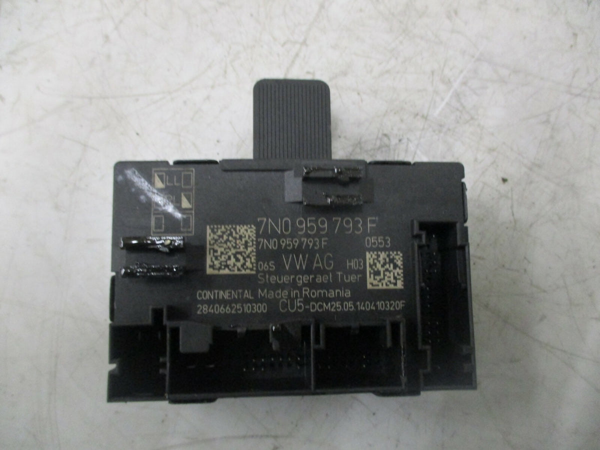 VW VOLKSWAGEN SHARAN 2012 OSF DRIVER SIDE FRONT DOOR CONTROL MODULE 7N0959793F