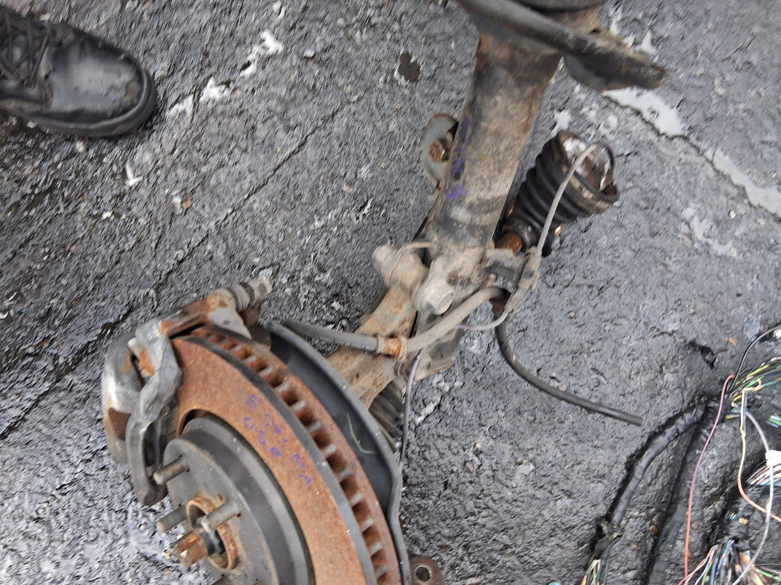 2013 TOYOTA ESTIMA MK3 HYBRID OSF DRIVER SIDE FRONT RIGHT HUB CALIPER SHOCK