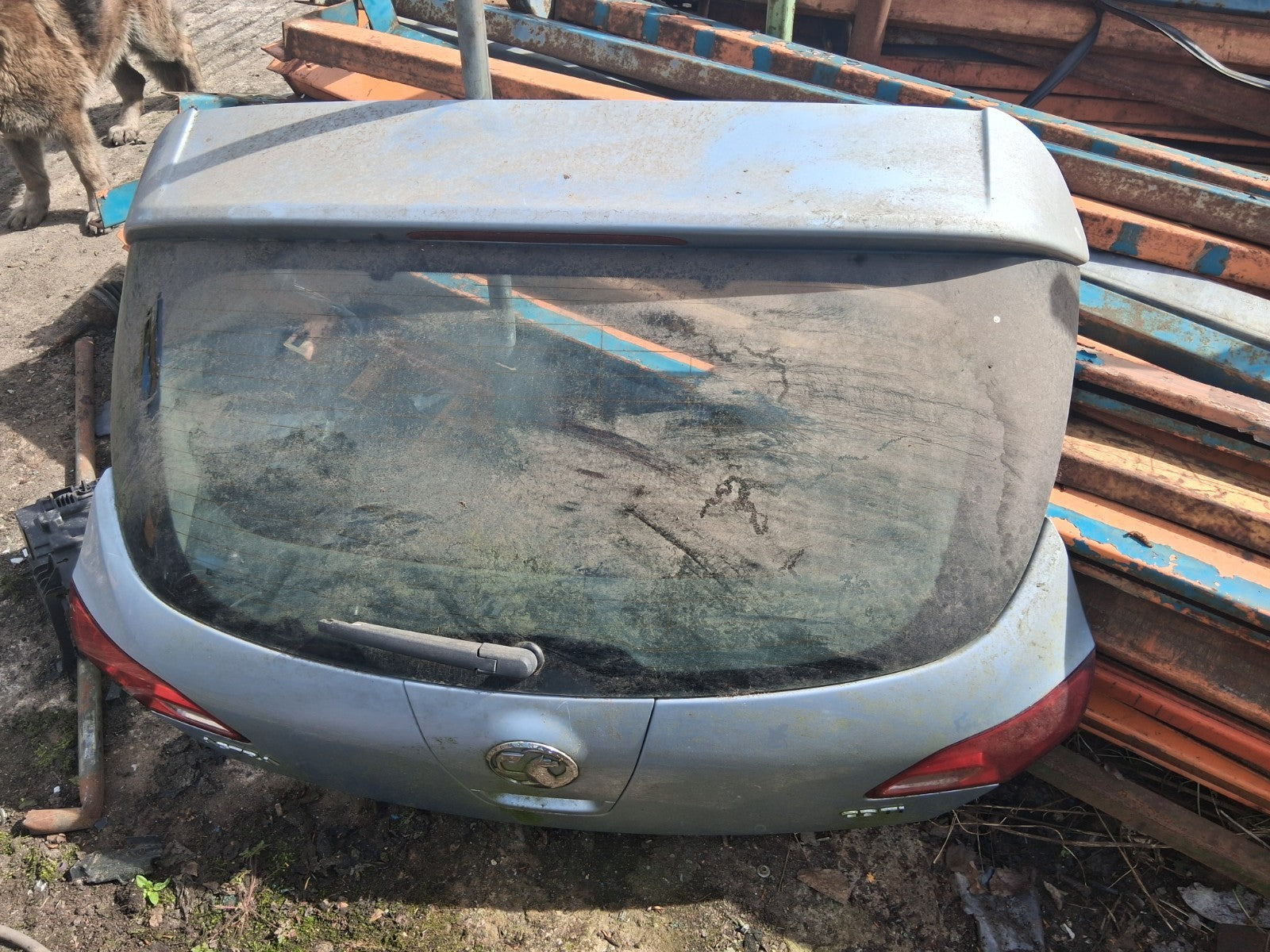 2013 VAUXHALL ASTRA J HATCHBACK REAR BARE TAILGATE BOOTLID GREY