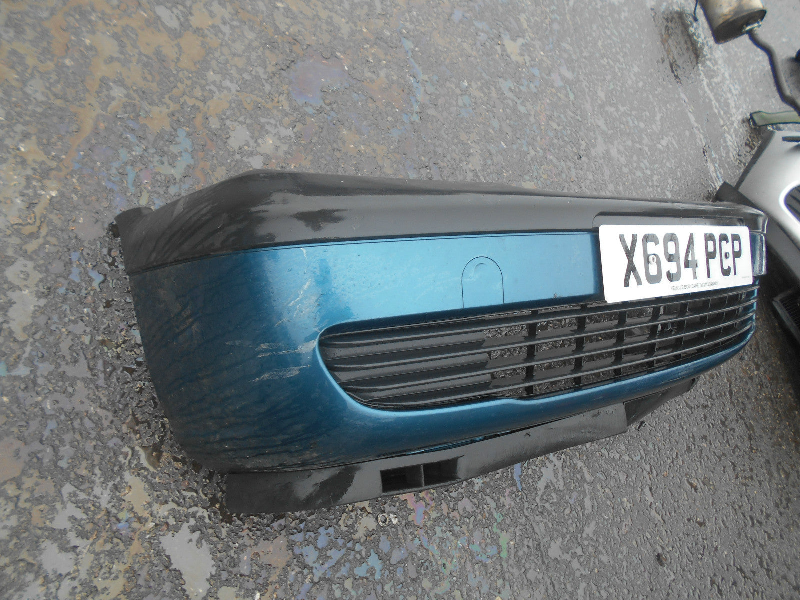 VAUXHALL ZAFIRA A 2001 PRE FACELIFT NON FOG FRONT BUMPER BLUE