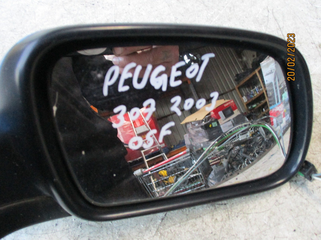 PEUGEOT 307 2003 OSF DRIVER SIDE WING MIRROR
