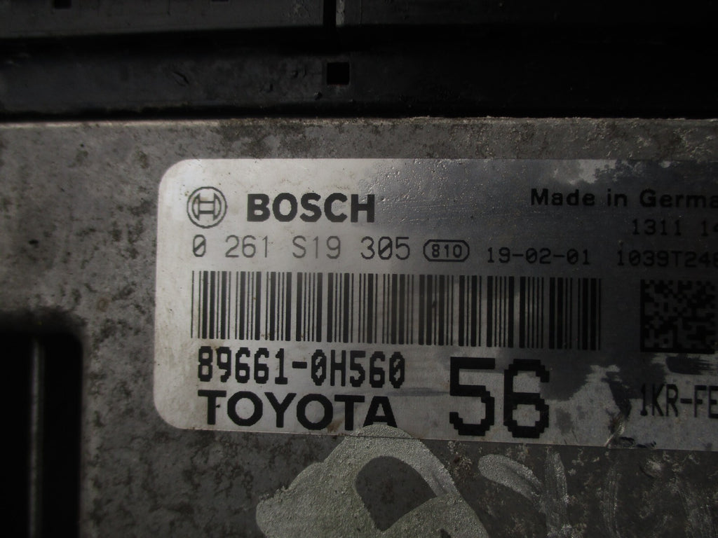 2019 TOYOTA AYGO MK2 1.0 PETROL ENGINE CONTROL UNIT ECU 896610H560