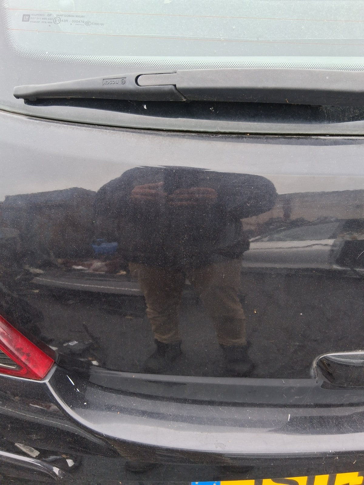 2009 VAUXHALL CORSA D REAR BOOTLID TAILGATE COMPLETE BLACK