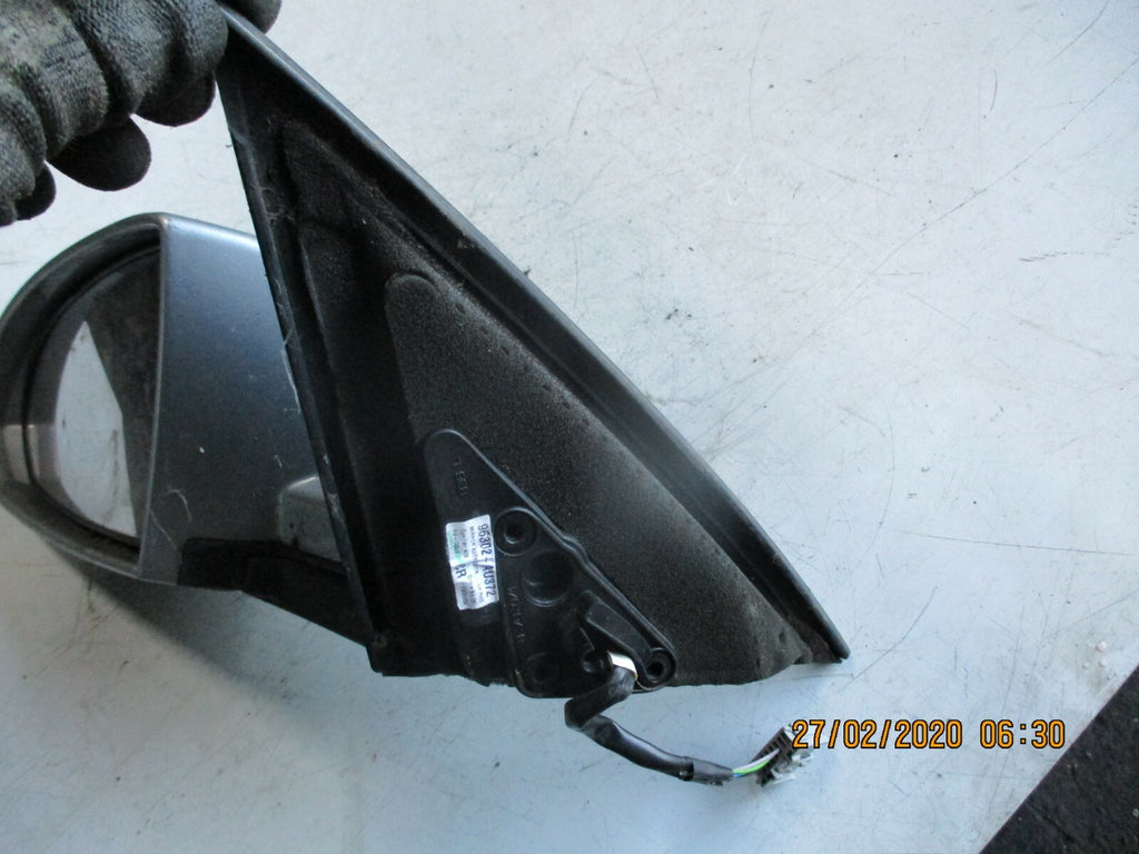 NISSAN PRIMERA 2005 NS PASSENGER ELECTRIC DOOR WING MIRROR SILVER 96302-AU372