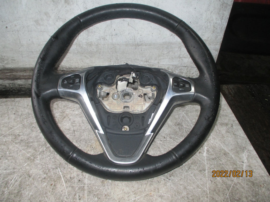 FORD ECOSPORT 2016 3 SPOKE MULTIFUNCTION LEATHER STEERING WHEEL CN113600FA3ZHE
