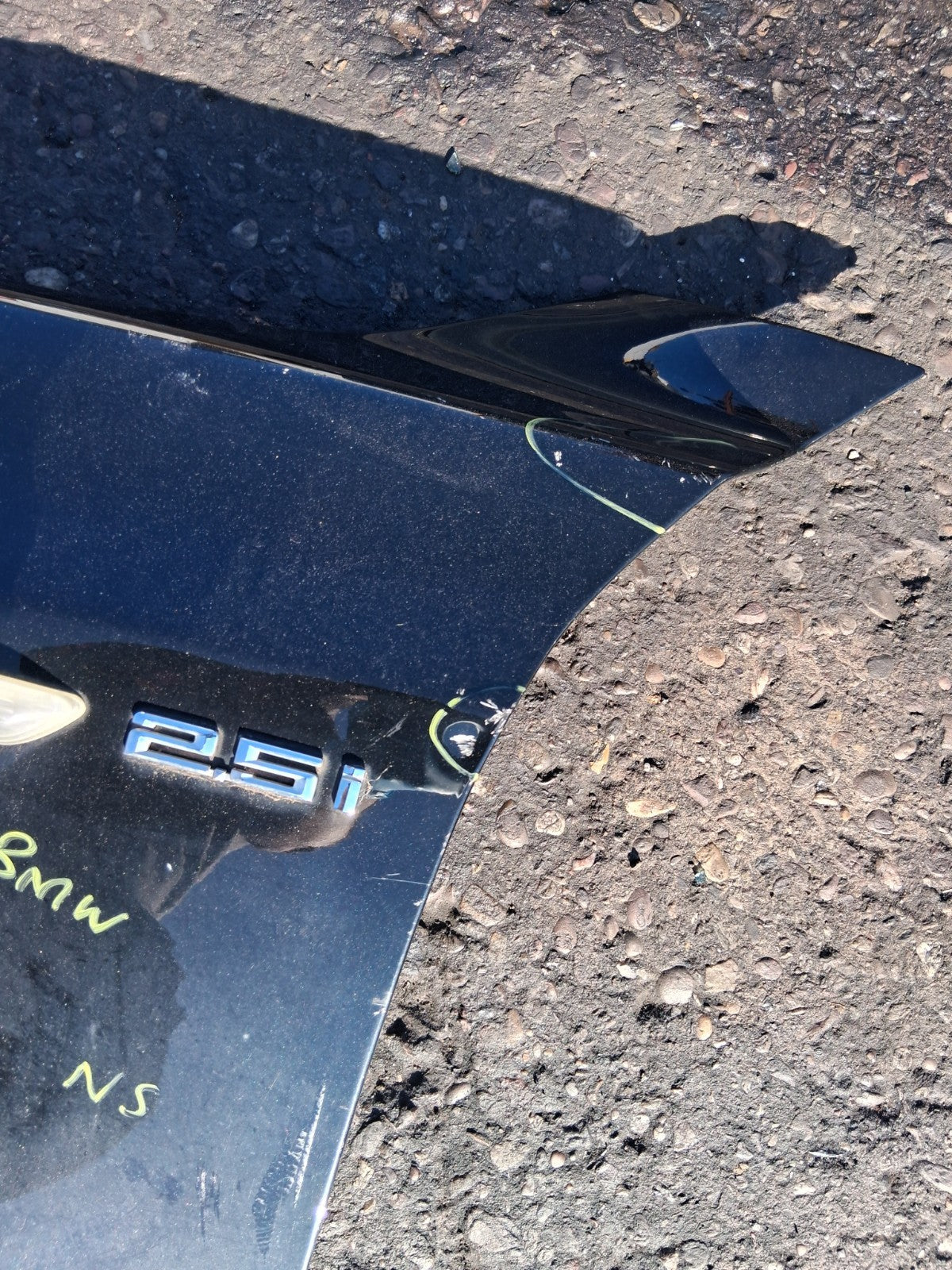 2004 BMW X3 E83 NSF PASSENGER SIDE FRONT LEFT WING PANEL BLACK