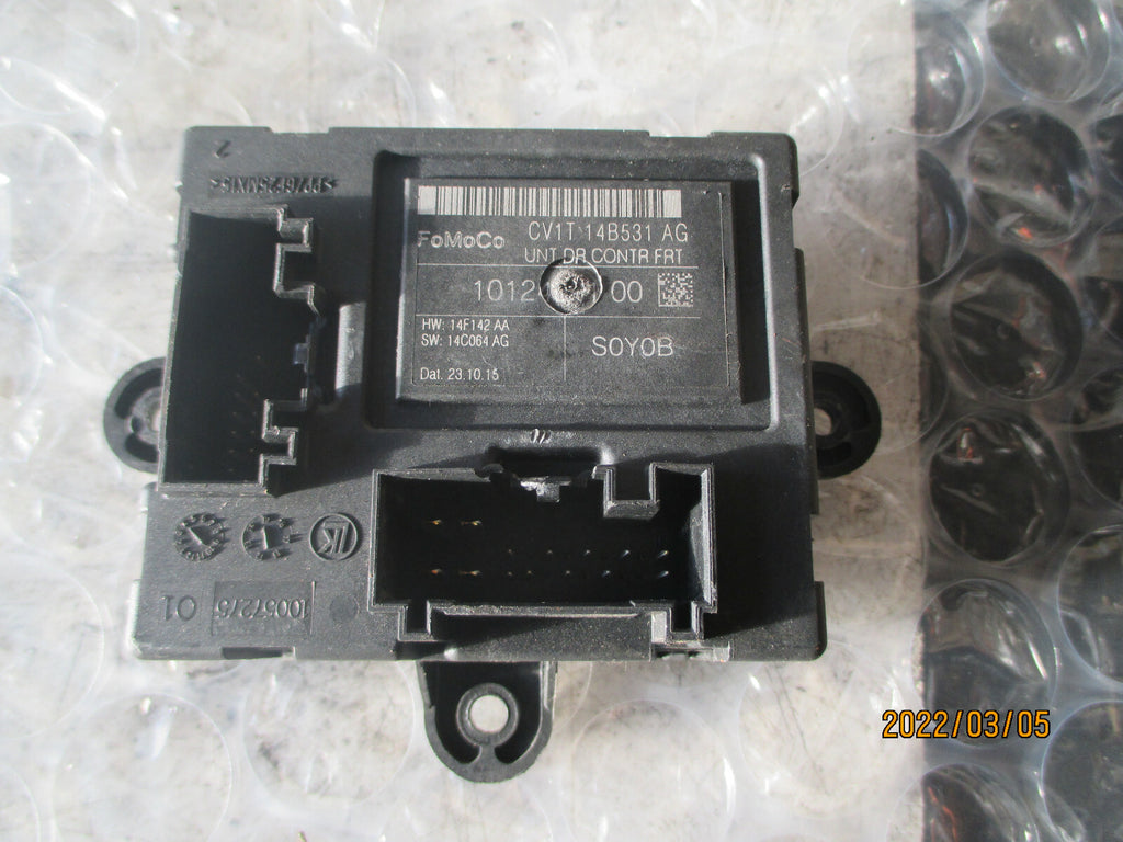 FORD FIESTA MK7 2016 OSF DRIVER SIDE FRONT DOOR CONTROL MODULE CV1T14B531AG