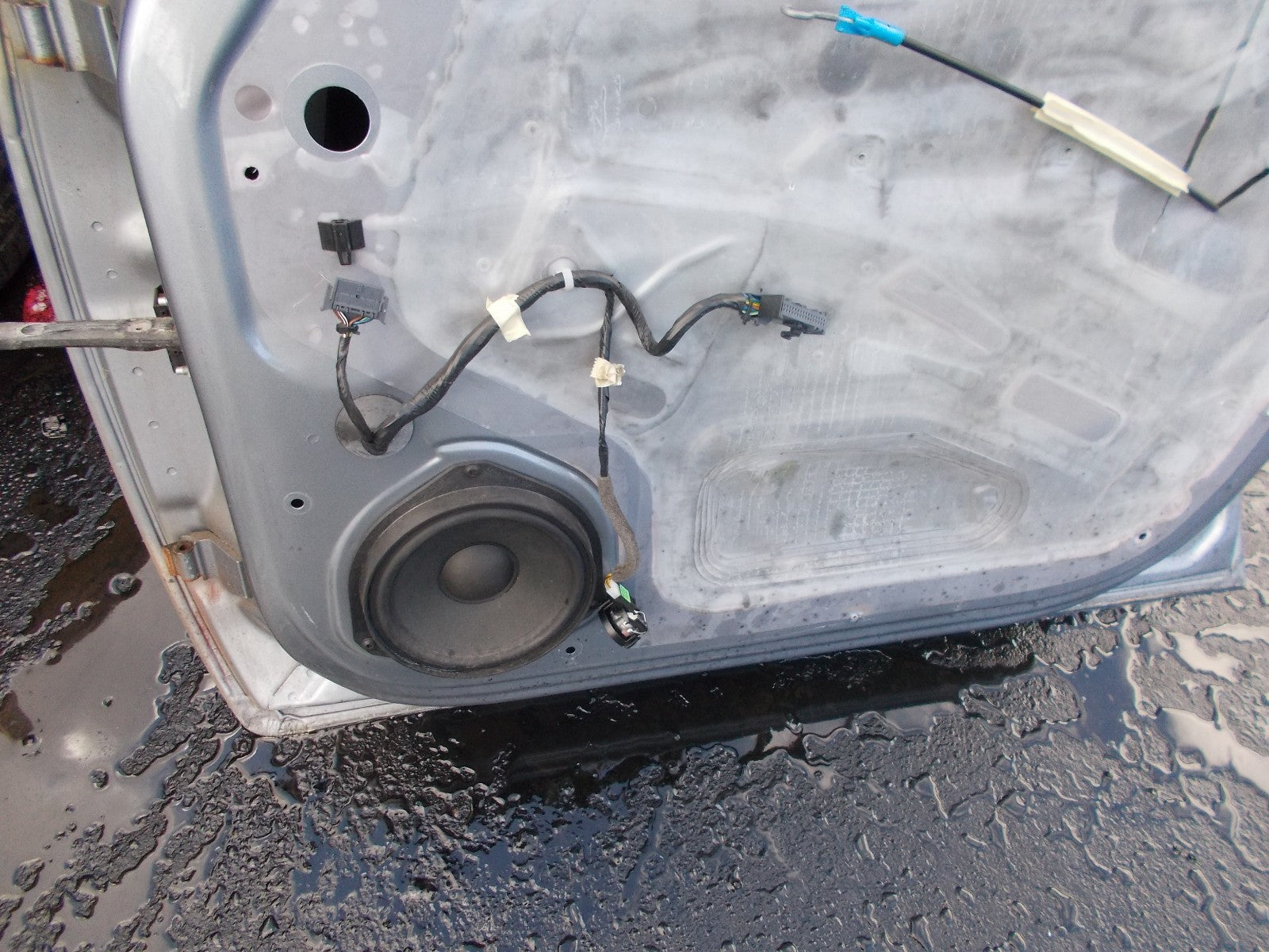 2008 VAUXHALL ZAFIRA MPV OSF DRIVERS SIDE FRONT DOOR SILVER L163 / GBJ 4AU