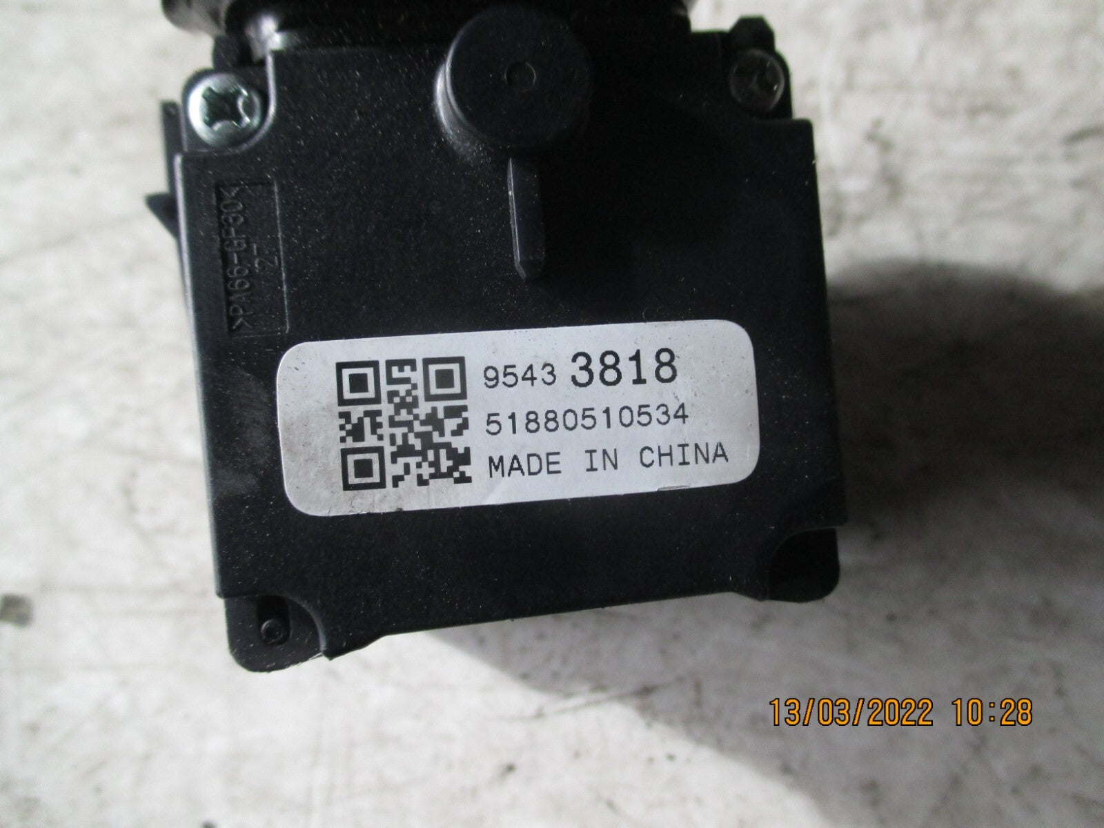 VAUXHALL INSIGNIA A 2015 WINDSCREEN WIPER CONTROL SWITCH STALK ARM 95433818