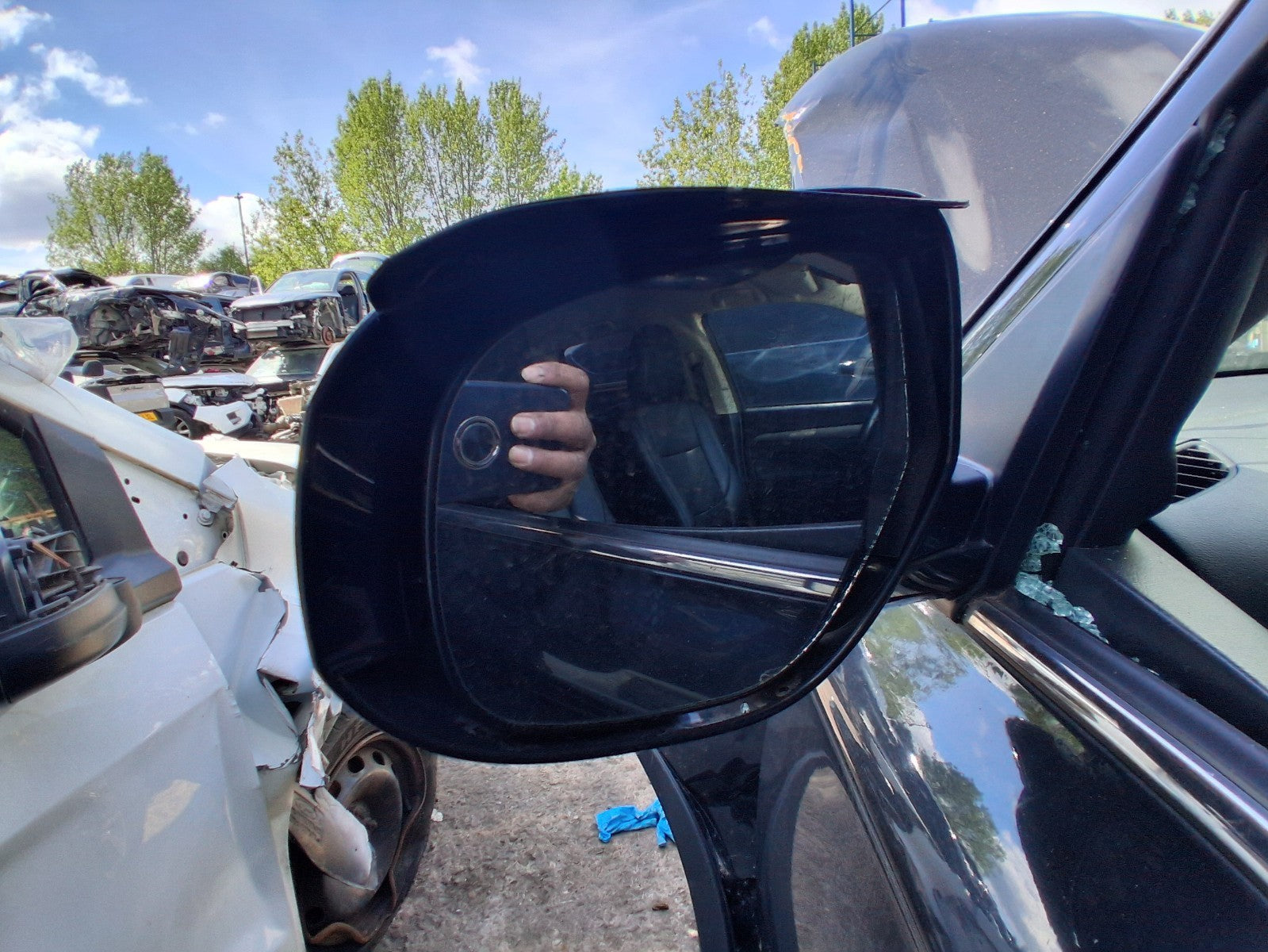 2018 MITSUBISHI OUTLANDER MK3 NSF PASSENGER SIDE WING MIRROR AMETHYST BLACK X42