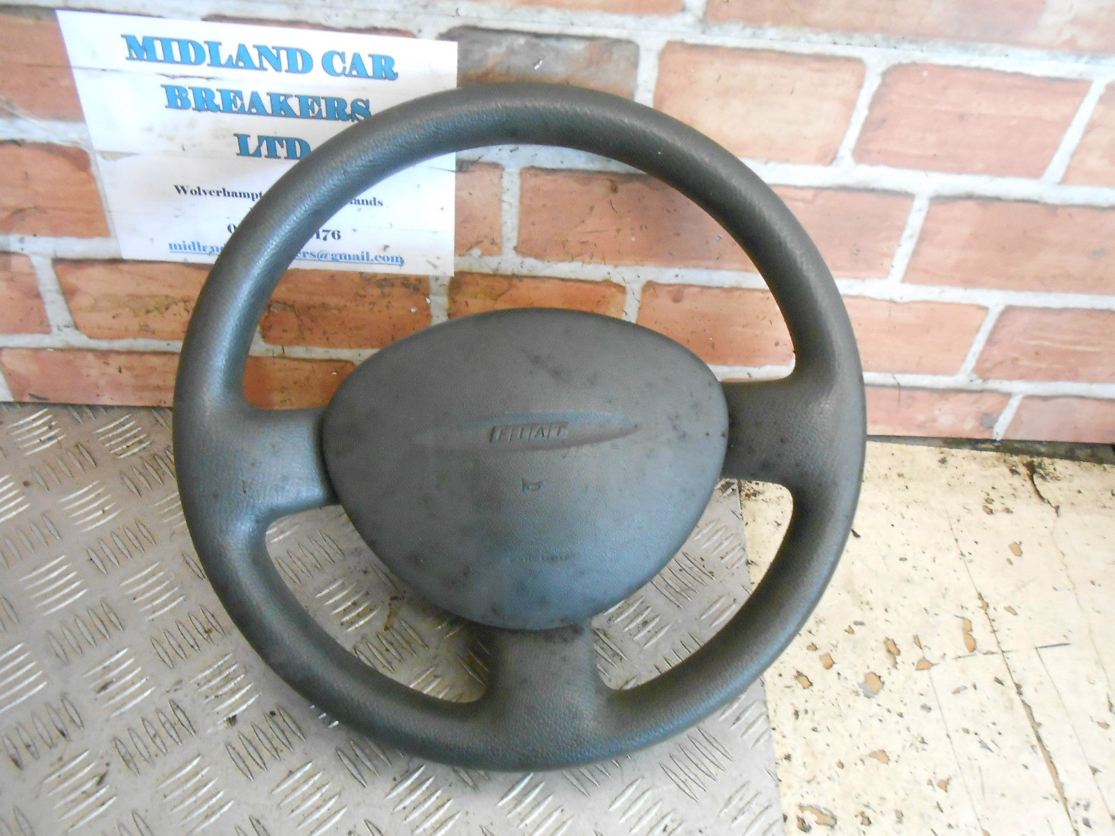 FIAT PUNTO MK2 2002 STEERING WHEEL & AIR BAG AIRBAG UNIT