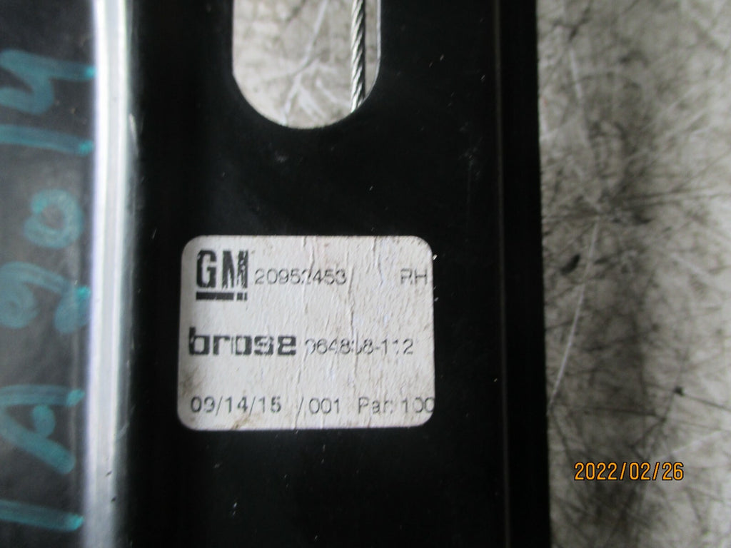 VAUXHALL INSIGNIA 2014 MK1 OSF FRONT DRIVER SIDE WINDOW REGULATOR MOTOR 20952453