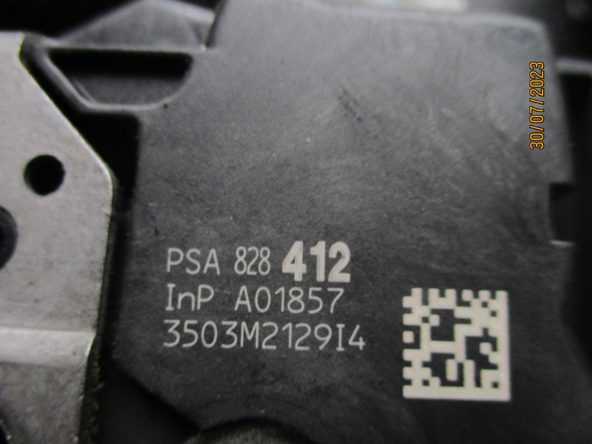 CITROEN BERLINGO 2014 OSF DRIVER SIDE FRONT DOOR LOCK MECHANISM 828412
