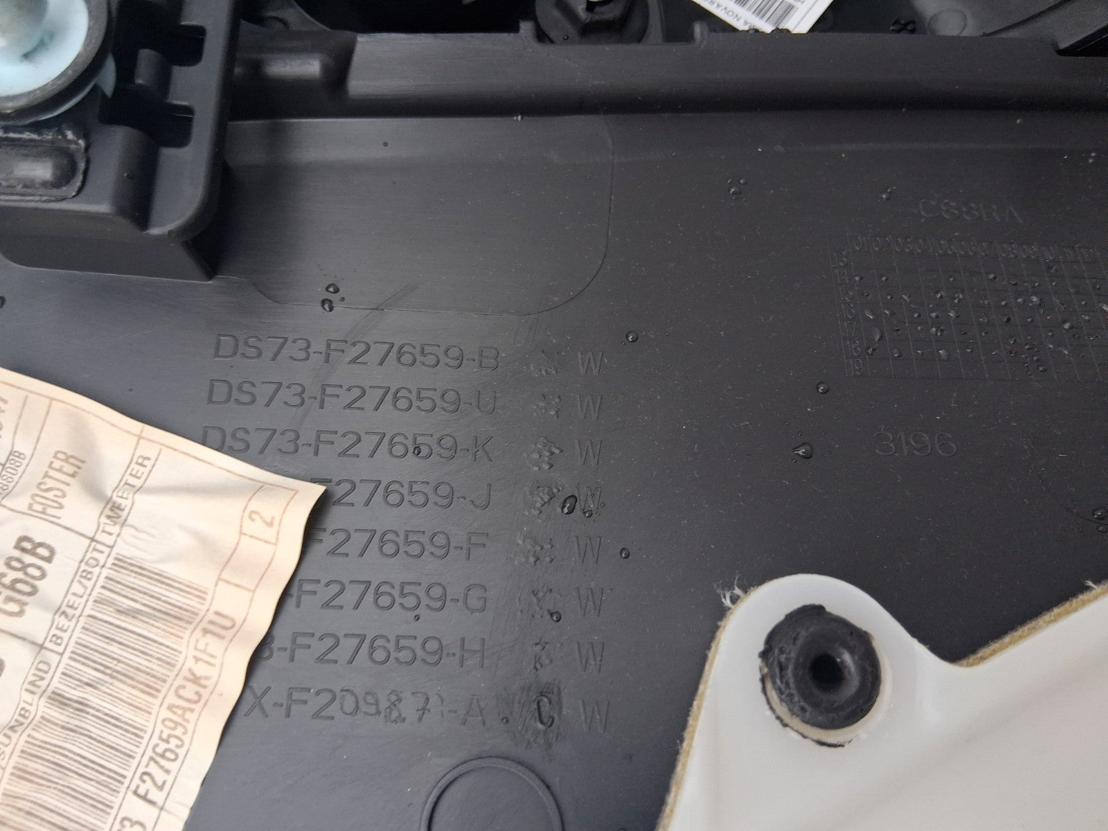 2018 FORD MONDEO MK5 HATCHBACK NSR PASSENGER SIDE REAR LEFT DOOR CARD