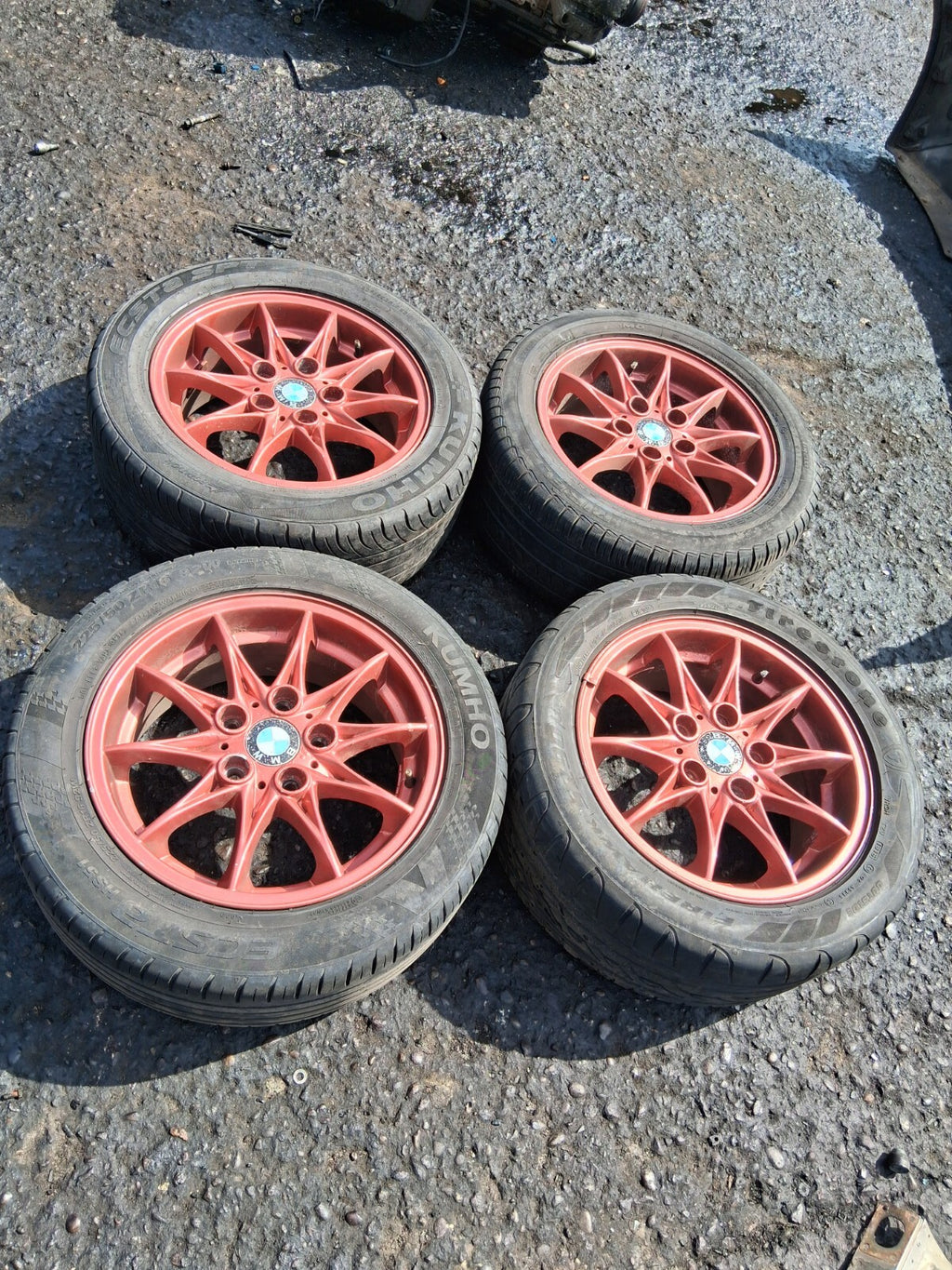 2003 BMW Z4 E85 16 INCH ALLOY WHEEL SET WITH TYRE 225/50R16