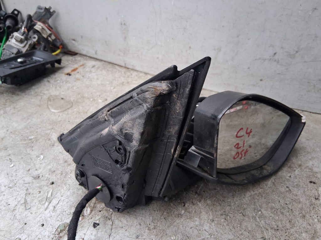 2021 CITROEN C4 MK3 OSF DRIVER SIDE FRONT RIGHT WING MIRROR BLACK