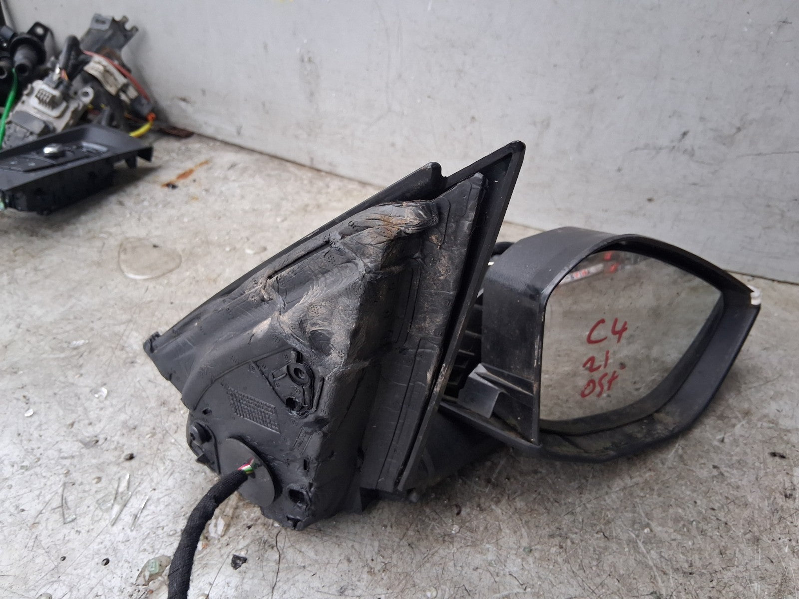 2021 CITROEN C4 MK3 OSF DRIVER SIDE FRONT RIGHT WING MIRROR BLACK