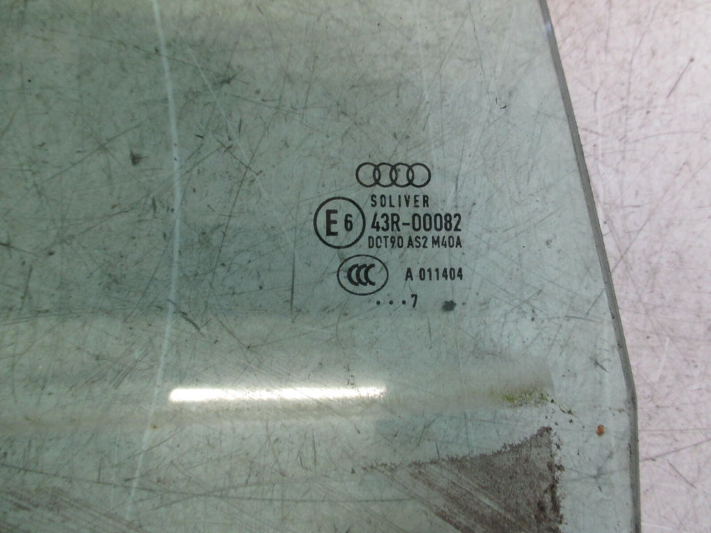 AUDI A6 2017 C7 OSR REAR DRIVER SIDE DOOR WINDOW GLASS
