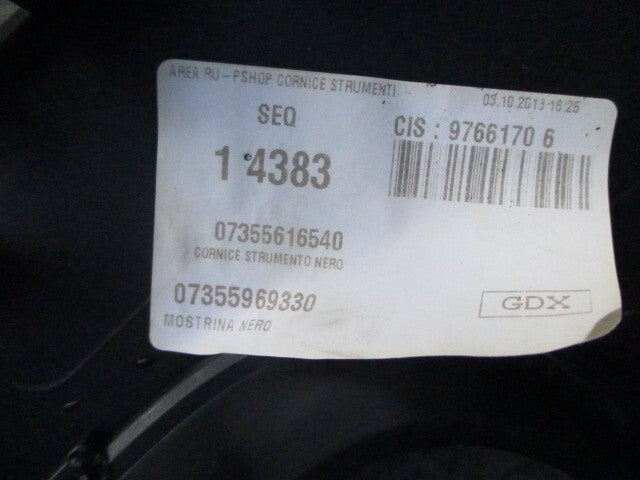 2019 FIAT PANDA MK3 1.2 PETROL WARNING SWITCH & DASH TRIM 07355969330