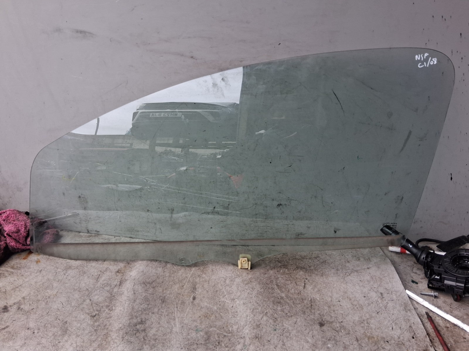 2008 CITROEN C1 3 DOOR NS PASSENGER SIDE FRONT LEFT WINDOW GLASS