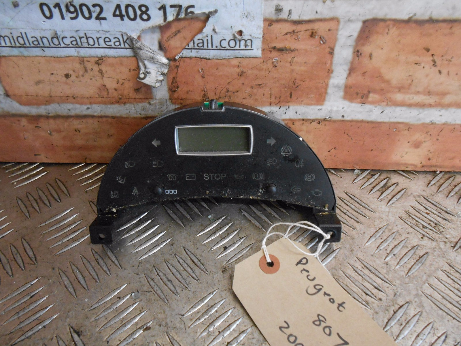 PEUGEOT 807 MPV 2006 2.0 HDI CLOCKS DIALS INSTRUMENT CLUSTER SPEEDO 1496285080