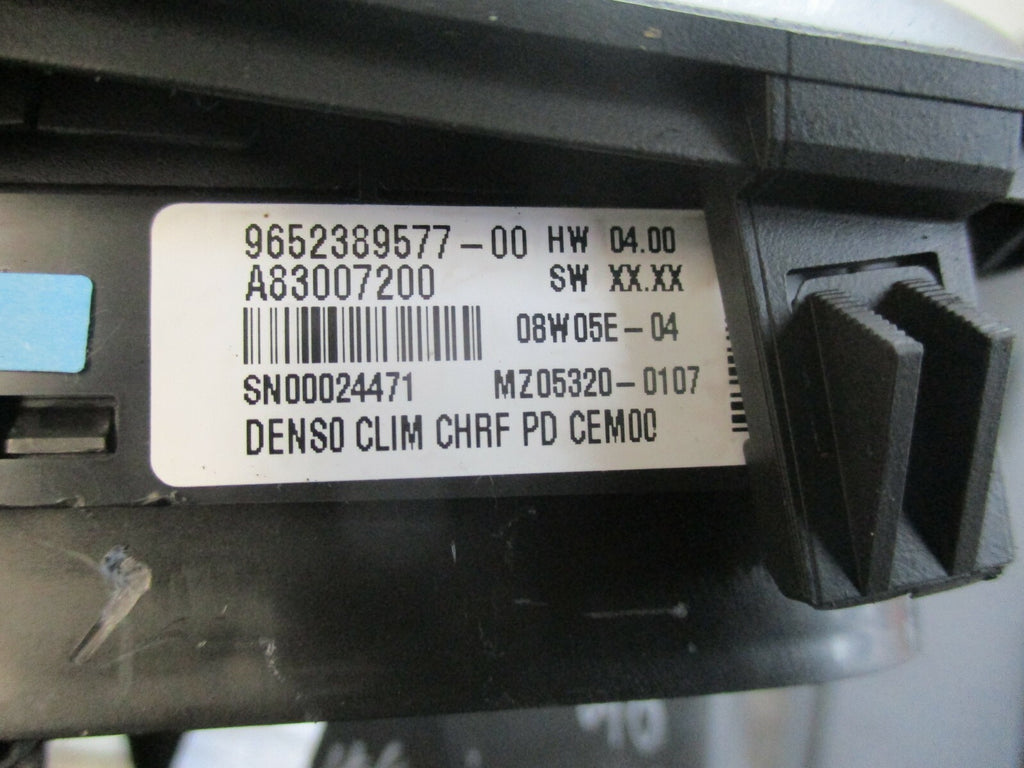 CITROEN C4 GRAND PICASSO NS PASSENGER SIDE AIR VENT & HEATER CONTROLS 9652389577