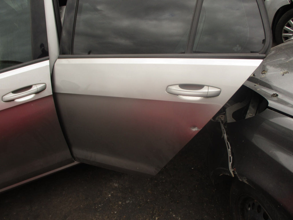 2014 VOLKSWAGEN GOLF MK7 NSR PASSENGER SIDE REAR LEFT BARE DOOR SILVER LB7W