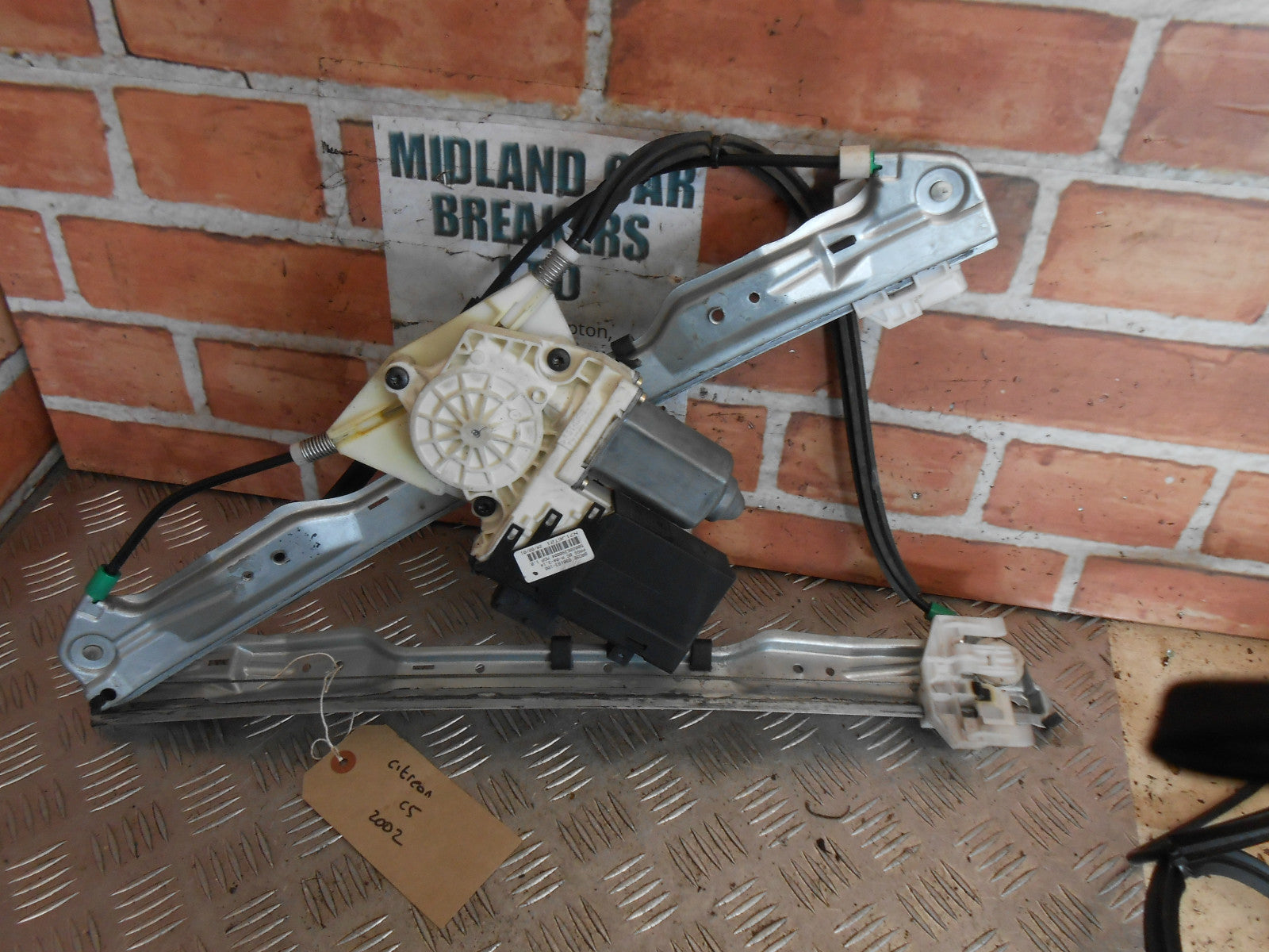 CITROEN C5 2001 NSF PASSENGER SIDE FRONT WINDOW REGULATOR MOTOR 9632532080