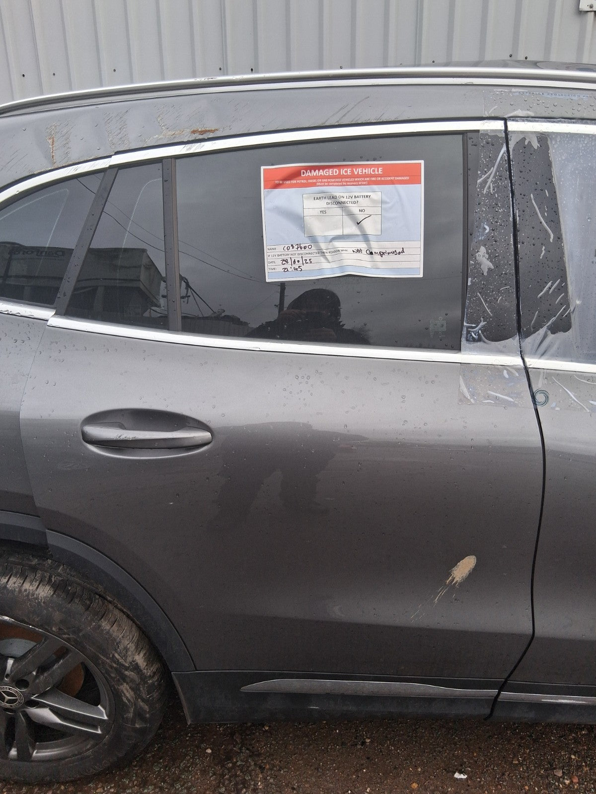 2025 MERCEDES BENZ GLA 180 FACELIFT H247 OSR DRIVER SIDE BARE REAR DOOR GREY 787