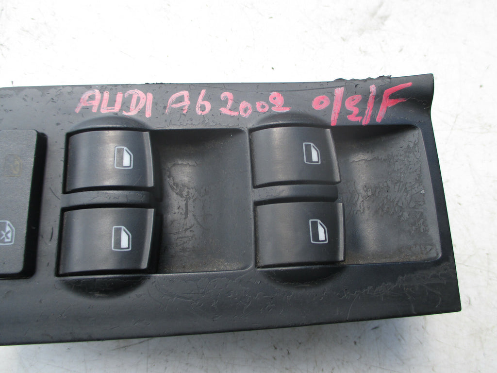 AUDI A6 2002 OSF DRIVER FRONT WINDOW LOCK CONTROL SWITCH 4B2959522 4B0959851B
