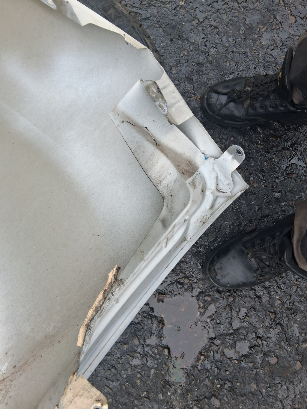 2013 FIAT DOBLO MK2 OS DRIVER SIDE FRONT RIGHT WING PANEL WHITE