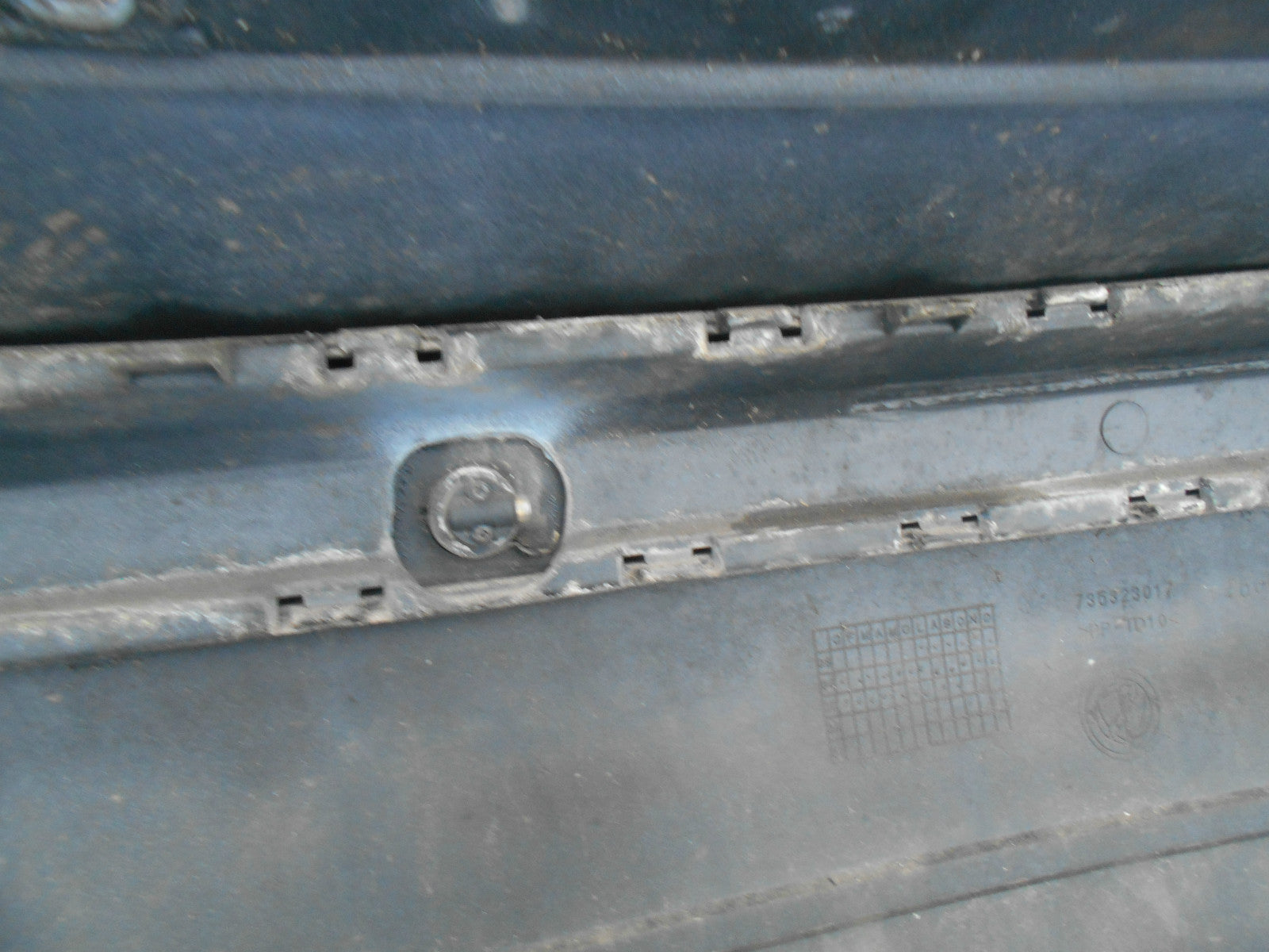 FIAT IDEA MPV 2005 REAR PLASTIC BUMPER & PARKING SENSORS BLUE