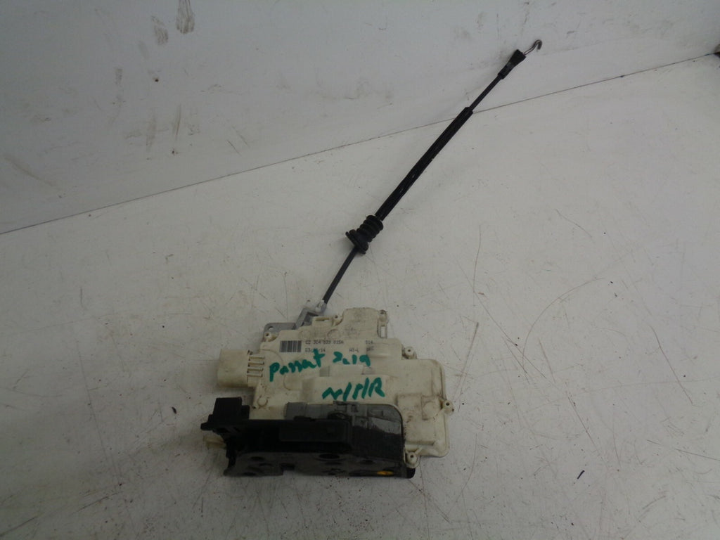 VW VOLKSWAGEN PASSAT B7 2014 NSR PASSENGER REAR DOOR LOCK MECHANISM 3C4839015A
