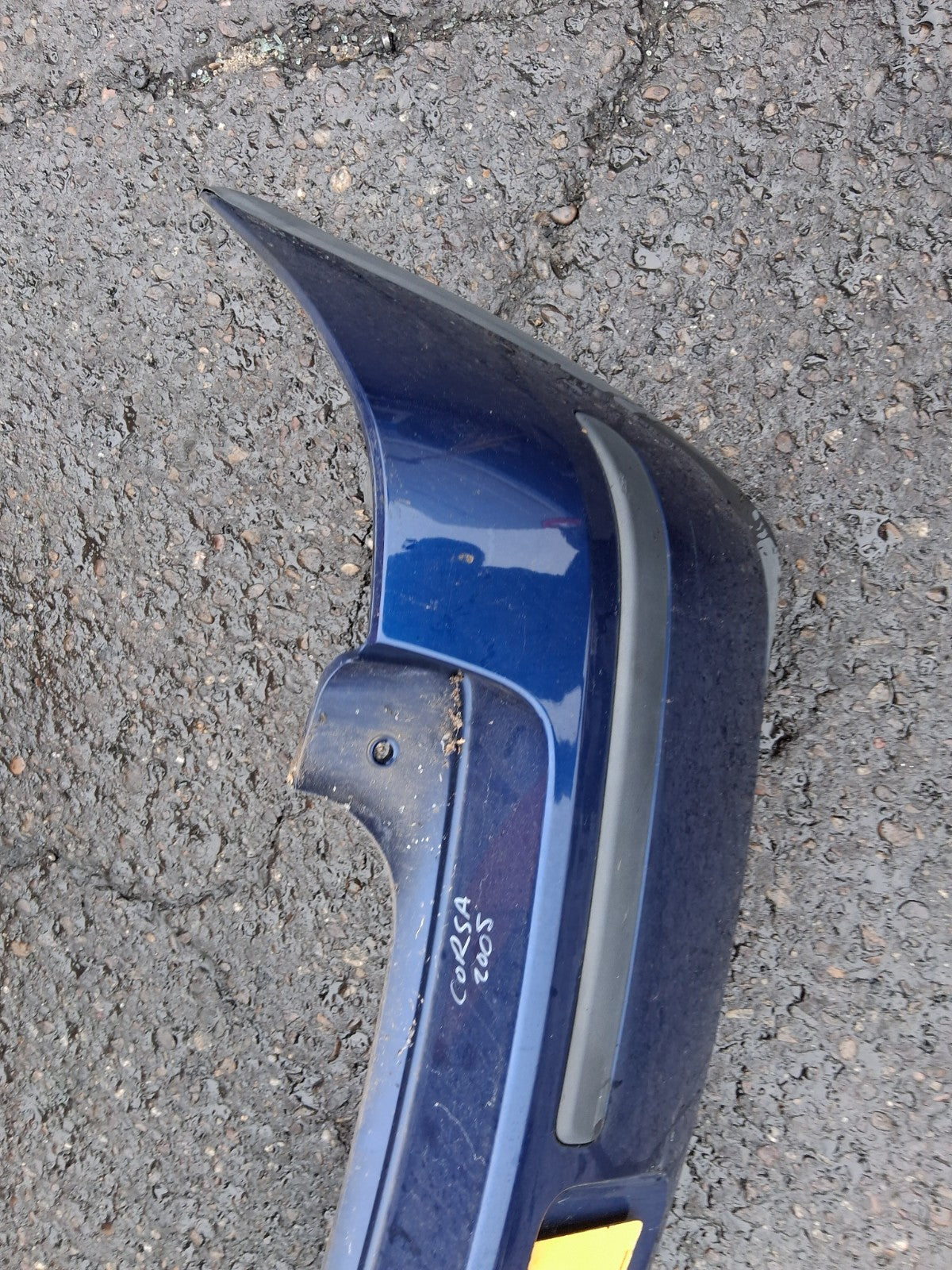 2005 VAUXHALL CORSA C COMPLETE REAR BUMPER BLUE