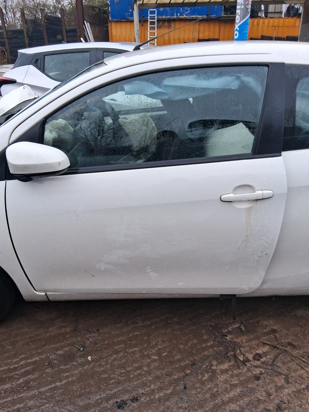 2019 PEUGEOT 108 3 DOOR MK2 NS PASSENGER SIDE LEFT BARE DOOR SOLID WHITE KWD