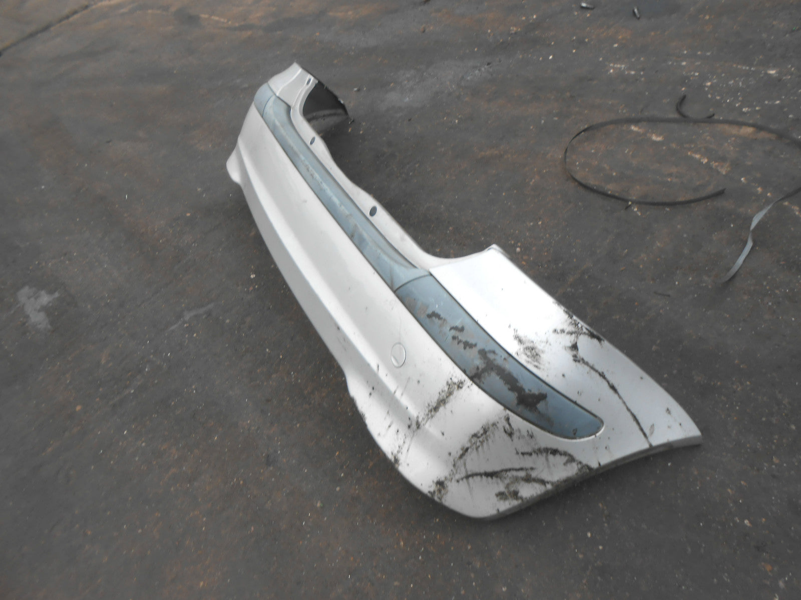 MERCEDES A CLASS W168 2003 REAR BACK PLASTIC BUMPER SILVER