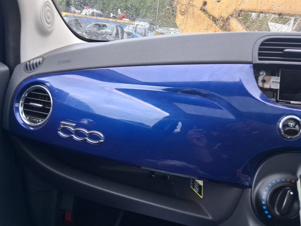 2010 FIAT 500 LOUNGE MK1 FRONT DASHBOARD BLUE TRIM PANEL COVER