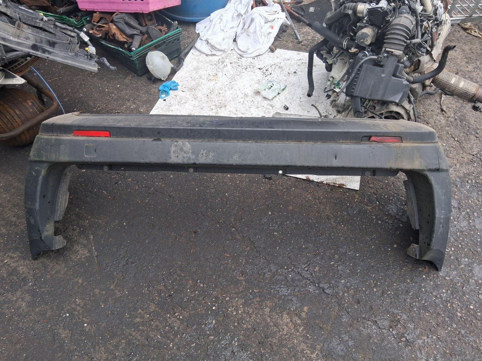 2013 FIAT DOBLO MK2 COMPLETE REAR BUMPER BLACK