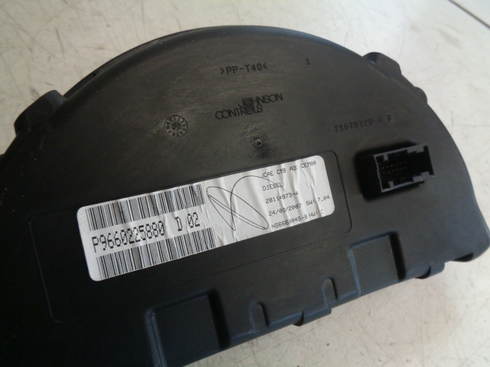 CITROEN C3 2007 1.4 DIESEL SPEEDO SPEEDOMETER INSTRUMENT CLUSTER P9660225880