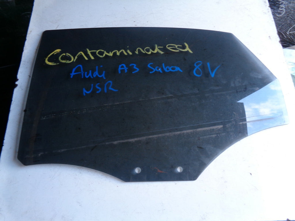 AUDI A3 8V RHD NSR PASSENGER SIDE REAR DOOR WINDOW GLASS