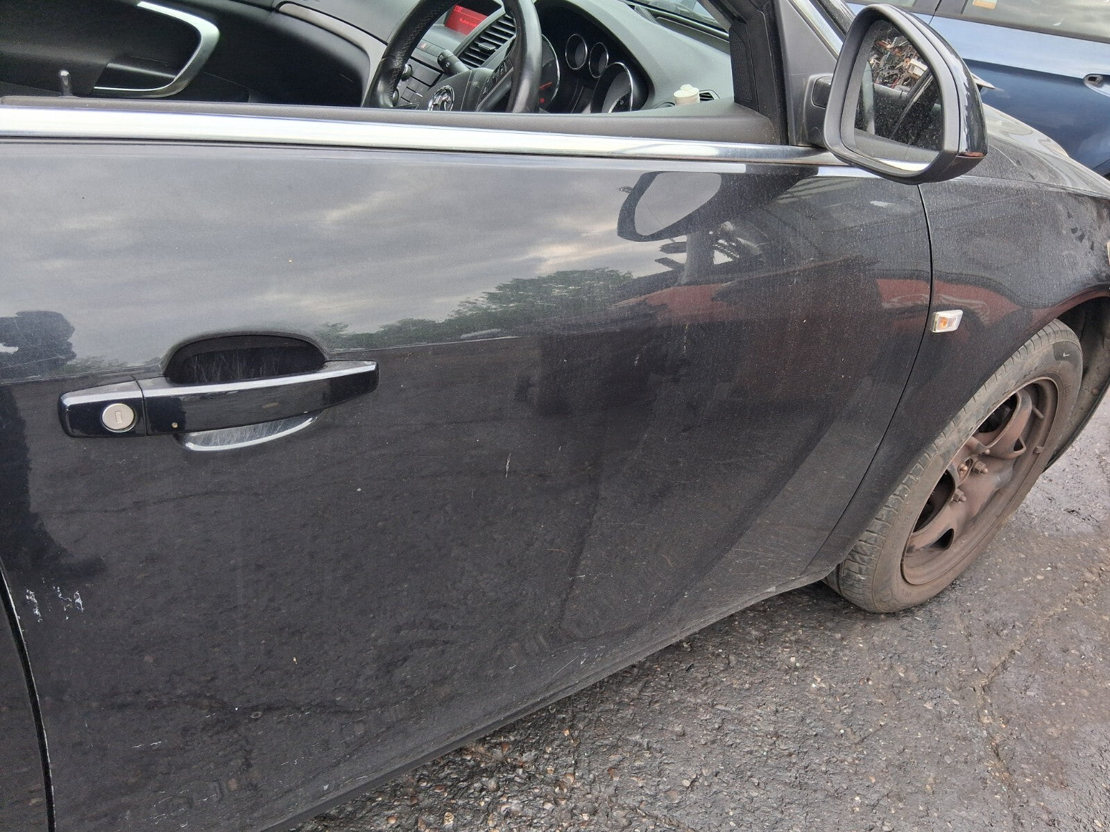 2011 VAUXHALL INSIGNIA ESTATE MK1  OSF DRIVER SIDE BARE DOOR Z22C CARBON FLASH